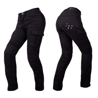 Dámske moto jeansy W-TEC Komehana - čierna