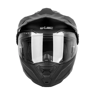 Výklopná enduro prilba W-TEC Biscaia P/J - čierna- lesk