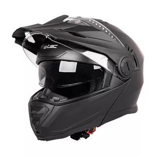 Výklopná enduro prilba W-TEC Biscaia P/J - čierna- lesk