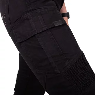 Dámske moto jeansy W-TEC Komehana - čierna