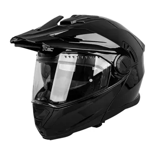 Výklopná enduro prilba W-TEC Biscaia P/J - čierna- lesk