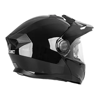Výklopná enduro prilba W-TEC Biscaia P/J - čierna- lesk