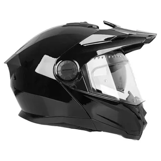 Výklopná enduro prilba W-TEC Biscaia P/J - čierna- lesk