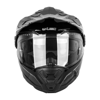 Výklopná enduro prilba W-TEC Biscaia P/J - čierna- lesk