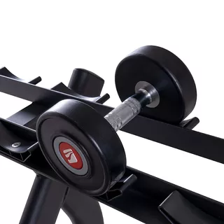 Dvojradový stojan na jednoručné činky inSPORTline GymRack II - 2.akosť
