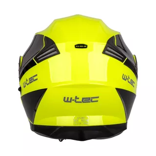 Výklopná prilba W-TEC Banelmeda - 2.akosť - šedo-čierno-fluo žltá