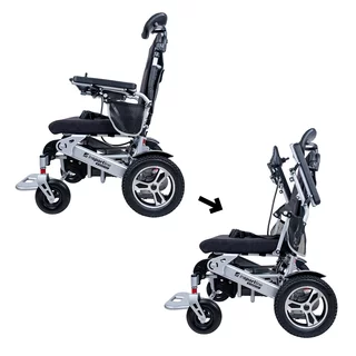 Elektrický invalidný vozík inSPORTline Hawkie Evo II s polohovateľným operadlom 700W - zelená