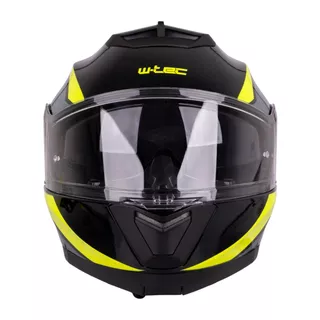 Výklopná prilba W-TEC Banelmeda - 2.akosť - šedo-čierno-fluo žltá