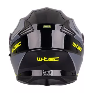 Výklopná prilba W-TEC Banelmeda - 2.akosť - šedo-čierno-fluo žltá