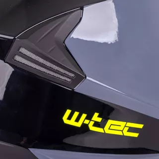 Výklopná prilba W-TEC Banelmeda - 2.akosť - šedo-čierno-fluo žltá