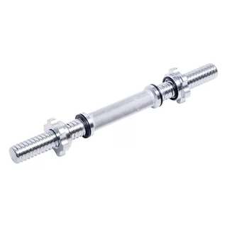 Hriadeľ na jednoručnú činku inSPORTline Tufor 40cm/30mm so závitom a objímkami