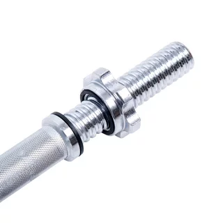 Hriadeľ na jednoručnú činku inSPORTline Tufor 40cm/30mm so závitom a objímkami