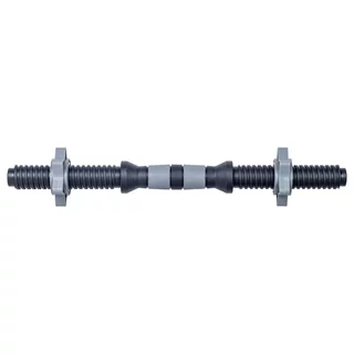 Hriadeľ na jednoručnú činku inSPORTline Plafor 41cm/30mm plastový, so závitom a objímkami
