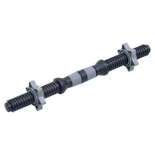 Hriadeľ na jednoručnú činku inSPORTline Plafor 41cm/30mm plastový, so závitom a objímkami