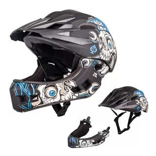 Detská downhill prilba W-TEC Delgada - Black Heart Mechanic