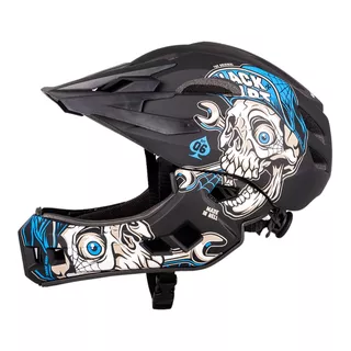Detská downhill prilba W-TEC Delgada - Freestyle Blue