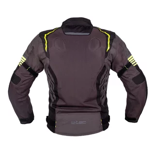 Letná moto bunda W-TEC Pelyes - šedá-fluo