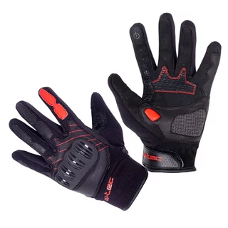 Moto rukavice W-TEC Valelungo - čierno-červená