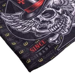 Multifunkčný nákrčník W-TEC Black Heart Scarfest - Wings Skull