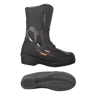 Dámske moto topánky W-TEC Moanna - čierno-červená