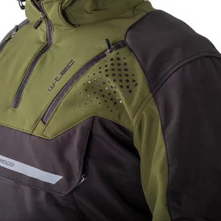 Pánska softshellová moto bunda W-TEC Annorack - čierna