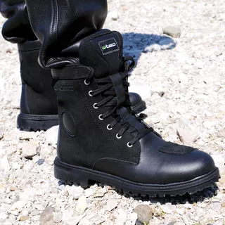 Moto topánky W-TEC Highlander - čierna