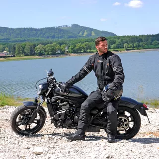 Kožené moto topánky W-TEC Benkoff - čierna