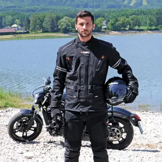 Pánska softshellová moto bunda W-TEC Rokosh GS-1758 - čierna, XL