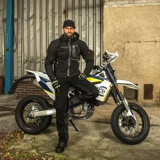 Pánska softshell moto bunda W-TEC Borozef - čierno-zelená