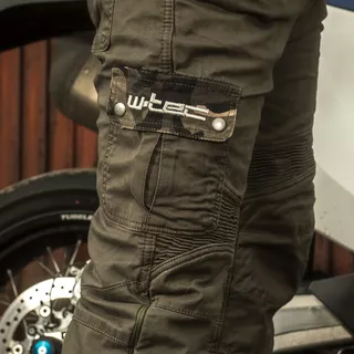Pánske moto nohavice W-TEC Shoota - tmavo šedá