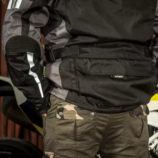 Pánske moto nohavice W-TEC Shoota - tmavo šedá