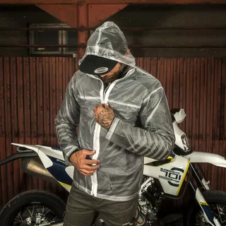 Moto pláštenka W-TEC Lighty - transparentná