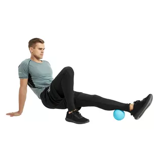 Masážna loptička inSPORTline Thera 12 cm - modrá