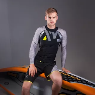 Pánske tričko pre vodné športy Aqua Marina Division - šedá