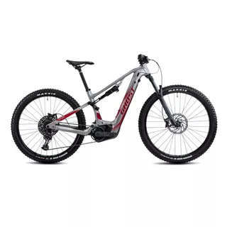Celoodpružený elektrobicykel Ghost E-ASX 130 Universal B750 29"/27.5" - Light Grey/Red - Light Grey/Red
