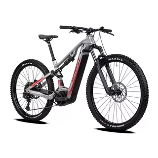 Celoodpružený elektrobicykel Ghost E-ASX 130 Universal B750 29"/27.5" - Light Grey/Red