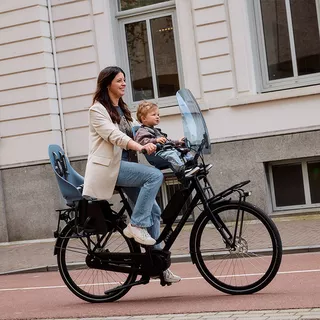 Predná sedačka na bicykel s upínacím adaptérom Urban Iki - Bincho čierna/Bincho čierna