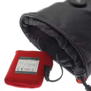 Kožené vyhrievané lyžiarske a moto rukavice Glovii GS5 2x2100 mAh