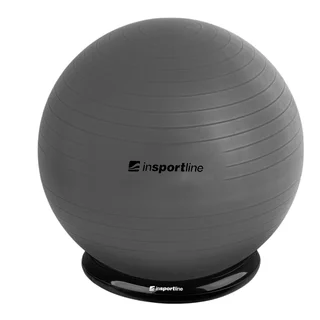 Gymnastická lopta inSPORTline Top Ball 75 cm so základňou BallBase - šedá