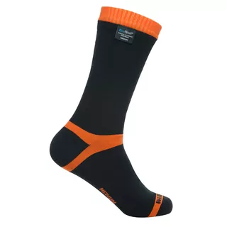 Nepremokavé merino ponožky DexShell Hytherm PRO - Tangelo Red Stripe - Tangelo Red Stripe