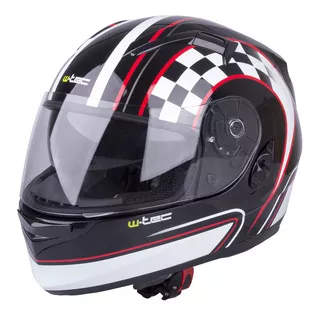 Moto prilba W-TEC V122 - XS (53-54) - čierna s grafikou