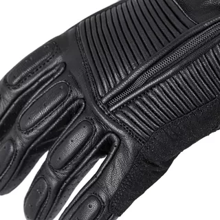 Kožené moto rukavice W-TEC Mareff - 2.akosť - čierna