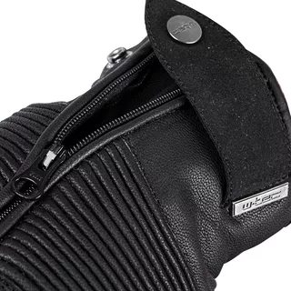 Kožené moto rukavice W-TEC Mareff - 2.akosť - čierna