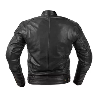 Pánska kožená moto bunda W-TEC Urban Noir - čierna