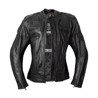 Dámska kožená moto bunda W-TEC Urban Noir Lady - čierna