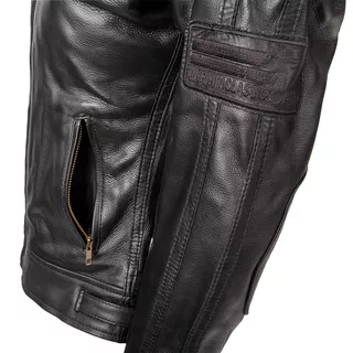Dámska kožená moto bunda W-TEC Urban Noir Lady - čierna