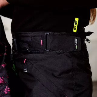 Dámske moto nohavice W-TEC Propant Lady - čierno-ružová