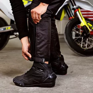 Dámske moto nohavice W-TEC Propant Lady - čierno-ružová