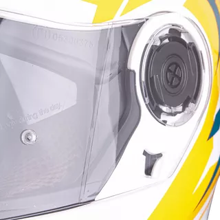 Výklopná prilba W-TEC Vexamo PP Graphic s Pinlockem - 2. akosť - White Graphic