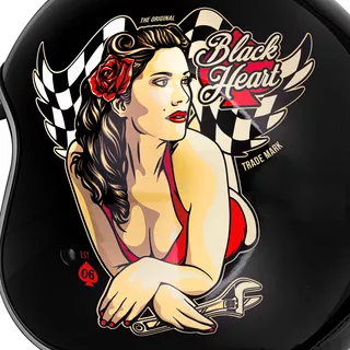 Moto prilba W-TEC Black Heart V537 - Melisa, čierna lesk